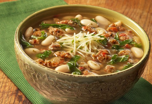 Tuscan White Bean Riesling Soup
