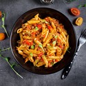 Penne Parmesan with Wine & Grilled Vegetables