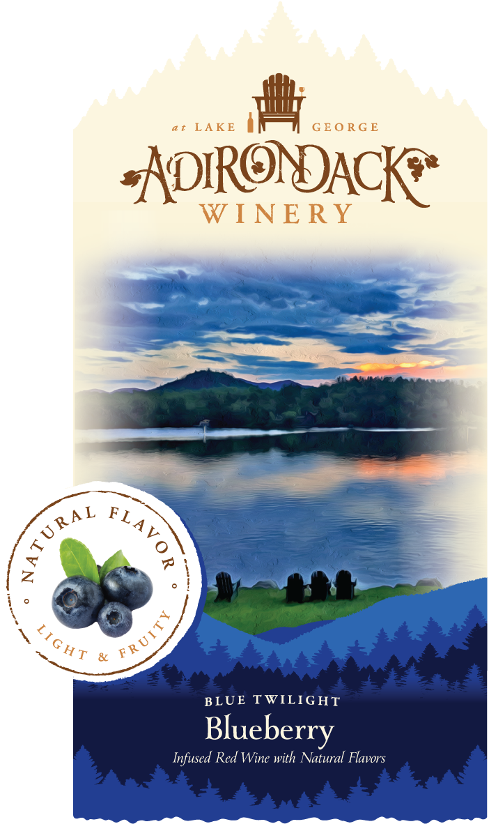 Blue Twilight Blueberry Front Label