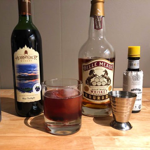 Cinnamon Blueberry Old Fashioned cocktail