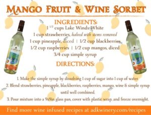 Mango Fruit and Wine Sorbet Image