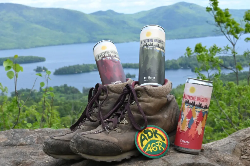 Cider cans on a hike
