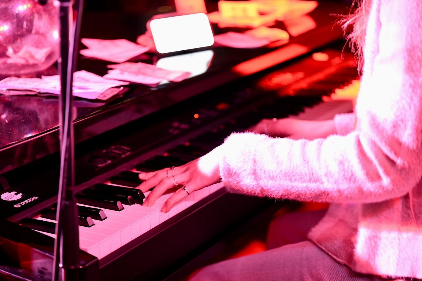 Piano player at Adirondack Winery
