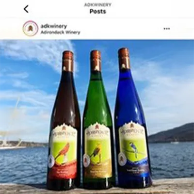 Adirondack Winery Social Media post