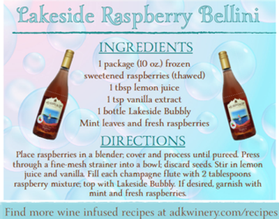 Lakeside Raspberry Bellini Solo Card