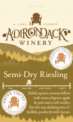 Semi Dry Riesling Shelf Talker
