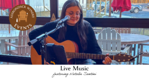 Natalie Santini playing Guitar at Adirondack Winery